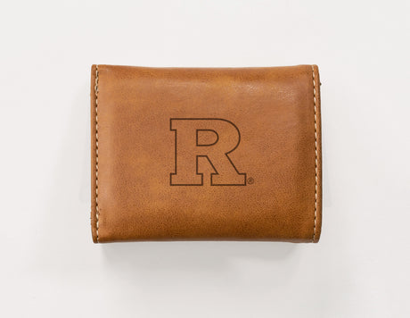 NCAA Rutgers Scarlet Knights Laser Engraved Tri-Fold Wallet Fan Gear NCAA Rutgers Scarlet Knights
