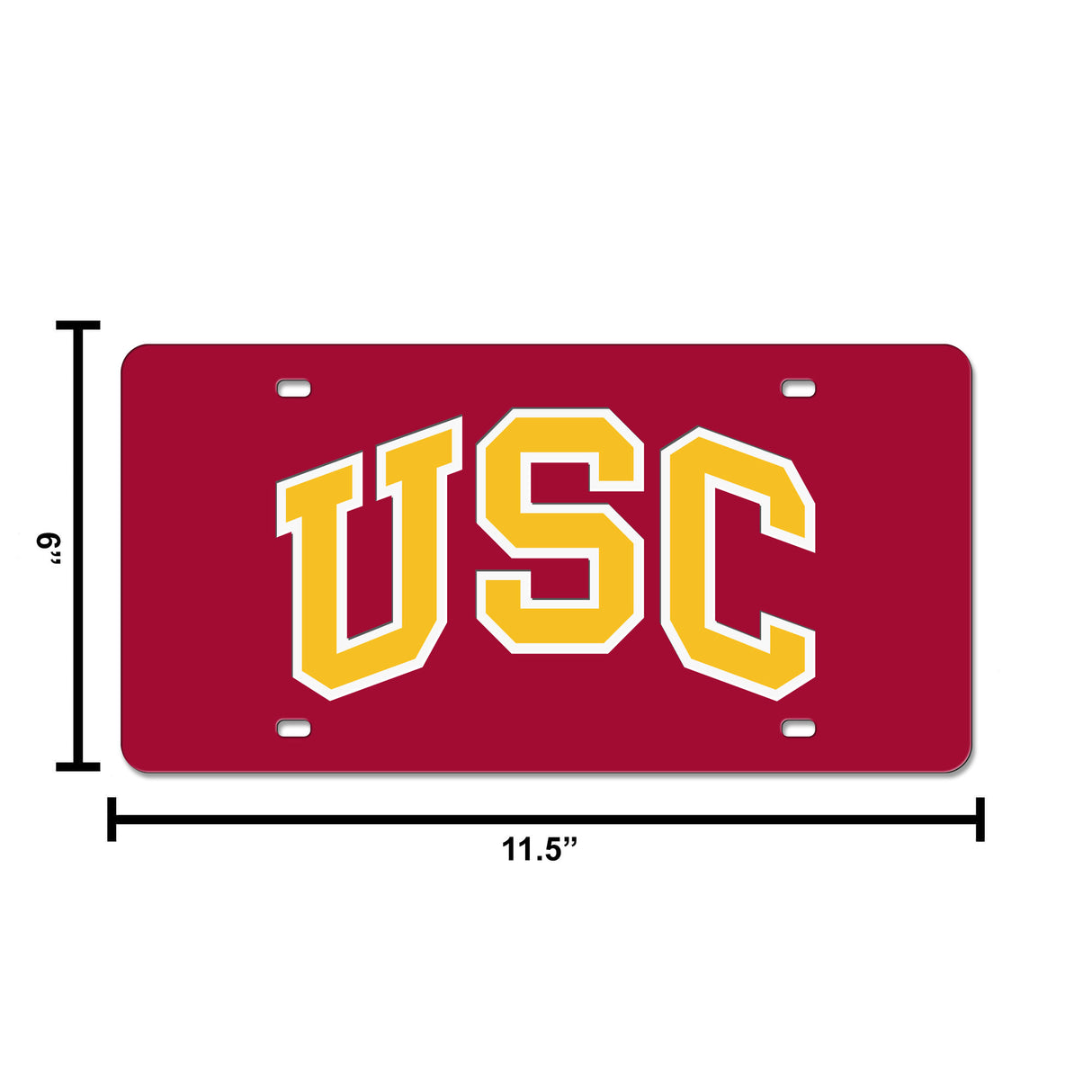 NCAA Southern California Trojans - USC Laser Cut Automobile Tag Fan Gear NCAA Southern California Trojans