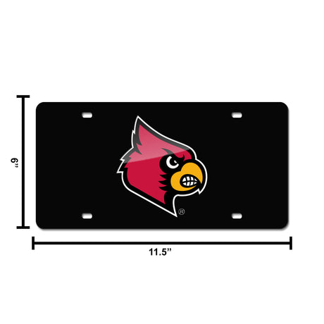 NCAA Louisville Cardinals Laser Cut Automobile Tag Fan Gear NCAA Louisville Cardinals