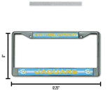 NCAA Southern Jaguars Chrome Glitter License Plate Frame Fan Gear NCAA Southern Jaguars