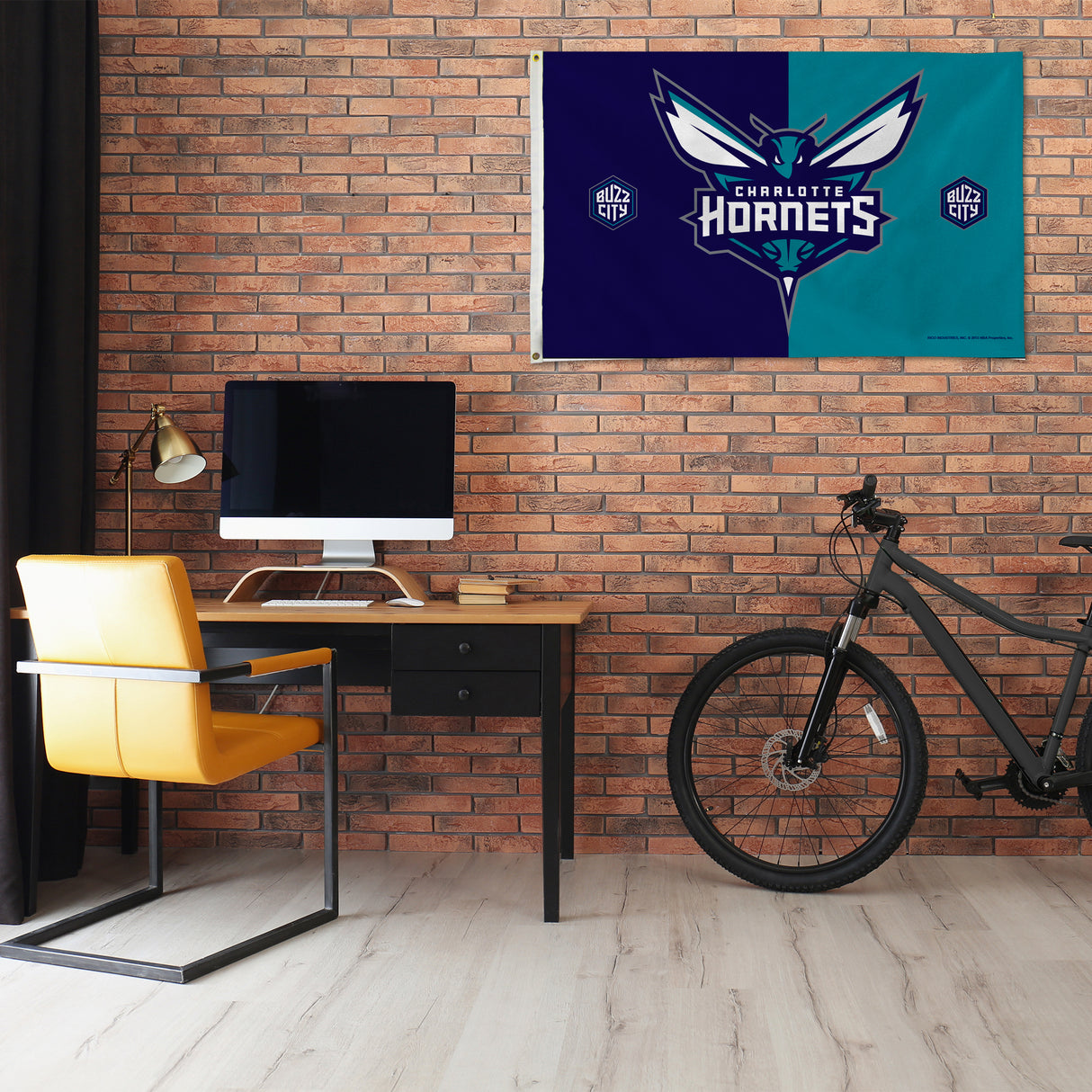NBA Charlotte Hornets 3x5 Banner Flag Fan Gear NBA Charlotte Hornets