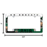 NCAA Ohio Bobcats All Over Chrome Frame Fan Gear NCAA Ohio Bobcats