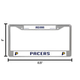 NBA Indiana Pacers Chrome License Plate Frame Fan Gear NBA Indiana Pacers
