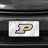NCAA Purdue Boilermakers Silver Laser Cut Automobile Tag Fan Gear NCAA Purdue Boilermakers