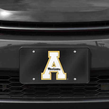 NCAA Appalachian State Mountaineers Laser Cut Automobile Tag Fan Gear NCAA Appalachian State Mountaineers