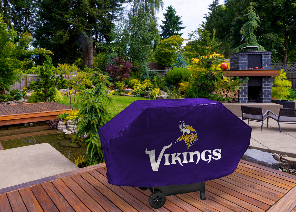 NFL Minnesota Vikings Grill Cover Deluxe Vinyl Fan Gear NFL Minnesota Vikings