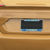 NFL Los Angeles Chargers Chrome Glitter License Plate Frame Fan Gear NFL Los Angeles Chargers