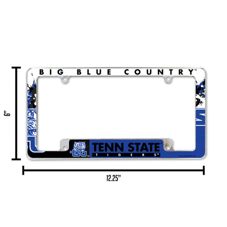 NCAA Tennessee State Tigers All Over Chrome Frame Fan Gear NCAA Tennessee State Tigers