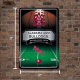 NCAA Alabama A&M Bulldogs Large Metal Sign