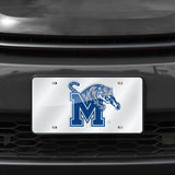 NCAA Memphis Tigers Silver Laser Cut Automobile Tag Fan Gear NCAA Memphis Tigers
