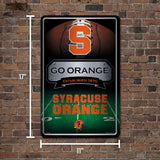 NCAA Syracuse Orange Large Metal Sign Fan Gear NCAA Syracuse Orange