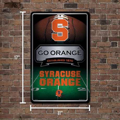 NCAA Syracuse Orange Large Metal Sign Fan Gear NCAA Syracuse Orange