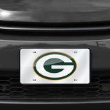 NFL Green Bay Packers Laser Cut Silver License Plate Tag Fan Gear NFL Green Bay Packers
