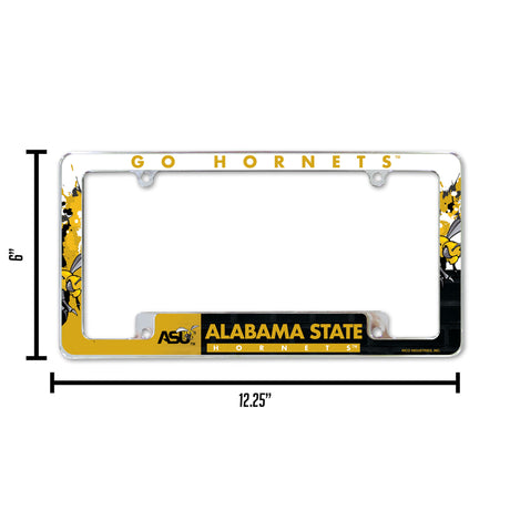 NCAA Alabama State Hornets All Over Chrome Frame Fan Gear NCAA Alabama State Hornets