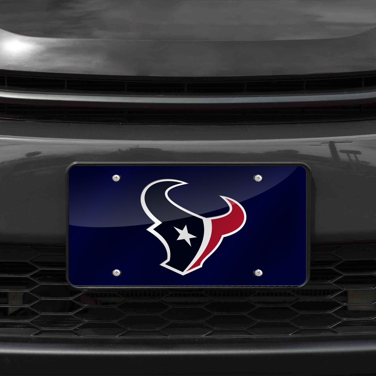NFL Houston Texans Laser Cut License Plate Tag Fan Gear NFL Houston Texans