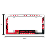 NCAA Illinois State Redbirds All Over Chrome Frame Fan Gear NCAA Illinois State Redbirds