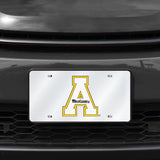 NCAA Appalachian State Mountaineers Silver Laser Cut Automobile Tag Fan Gear NCAA Appalachian State Mountaineers