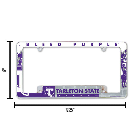 NCAA Tarleton State Texans All Over Chrome Frame Fan Gear NCAA Tarleton State Texans
