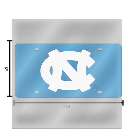 NCAA North Carolina Tar Heels Laser Cut Automobile Tag Fan Gear NCAA North Carolina Tar Heels
