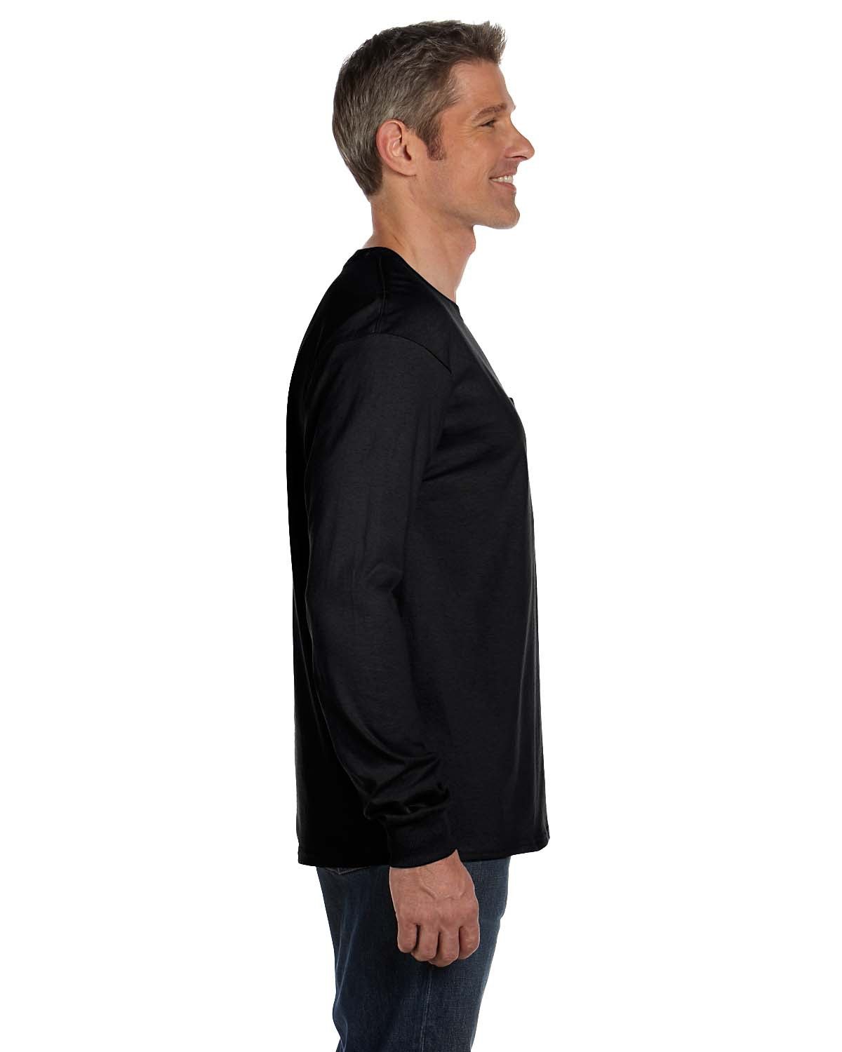Hanes Men's Authentic-T Long-Sleeve Pocket T-Shirt Hanes