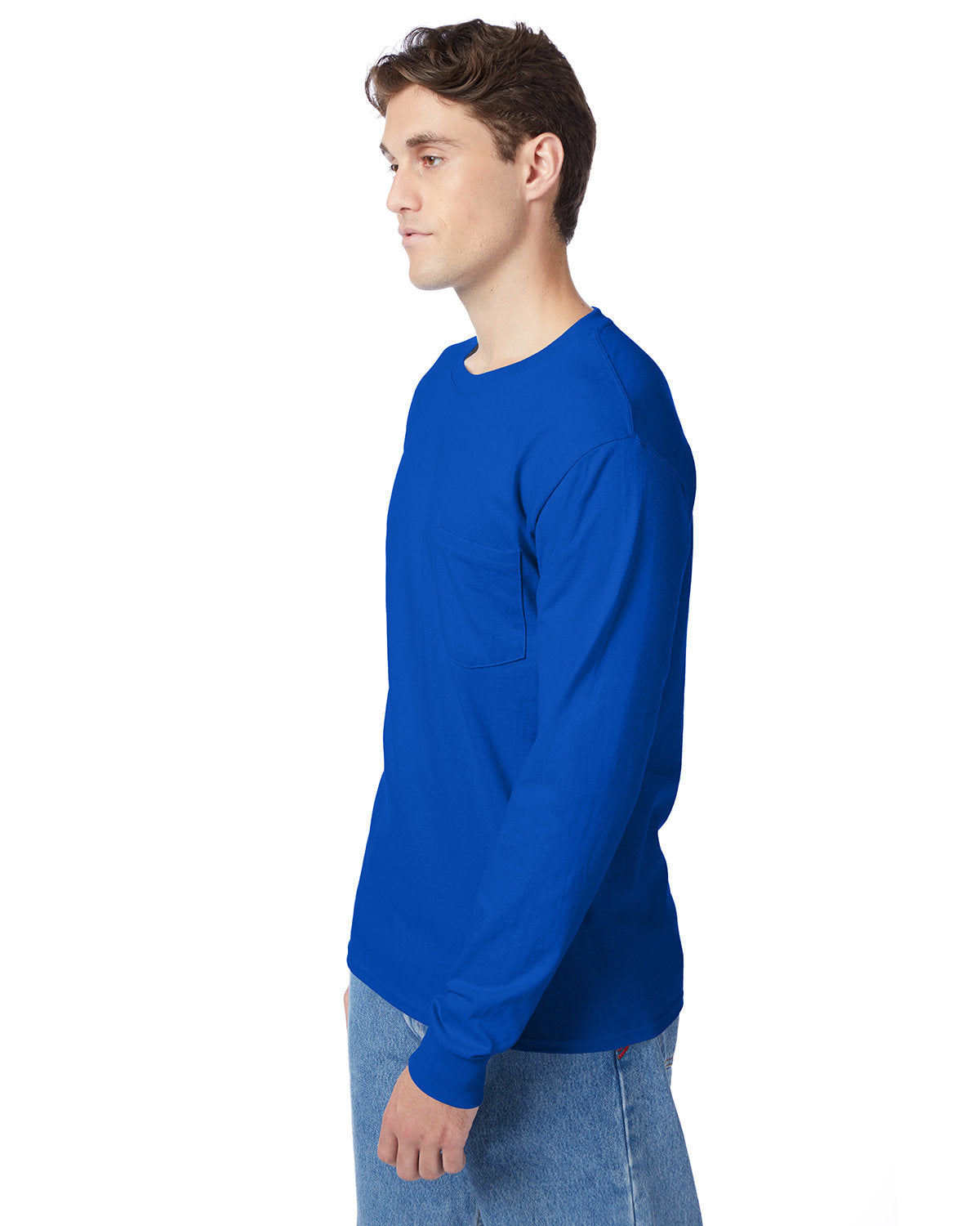 Hanes Men's Authentic-T Long-Sleeve Pocket T-Shirt Hanes