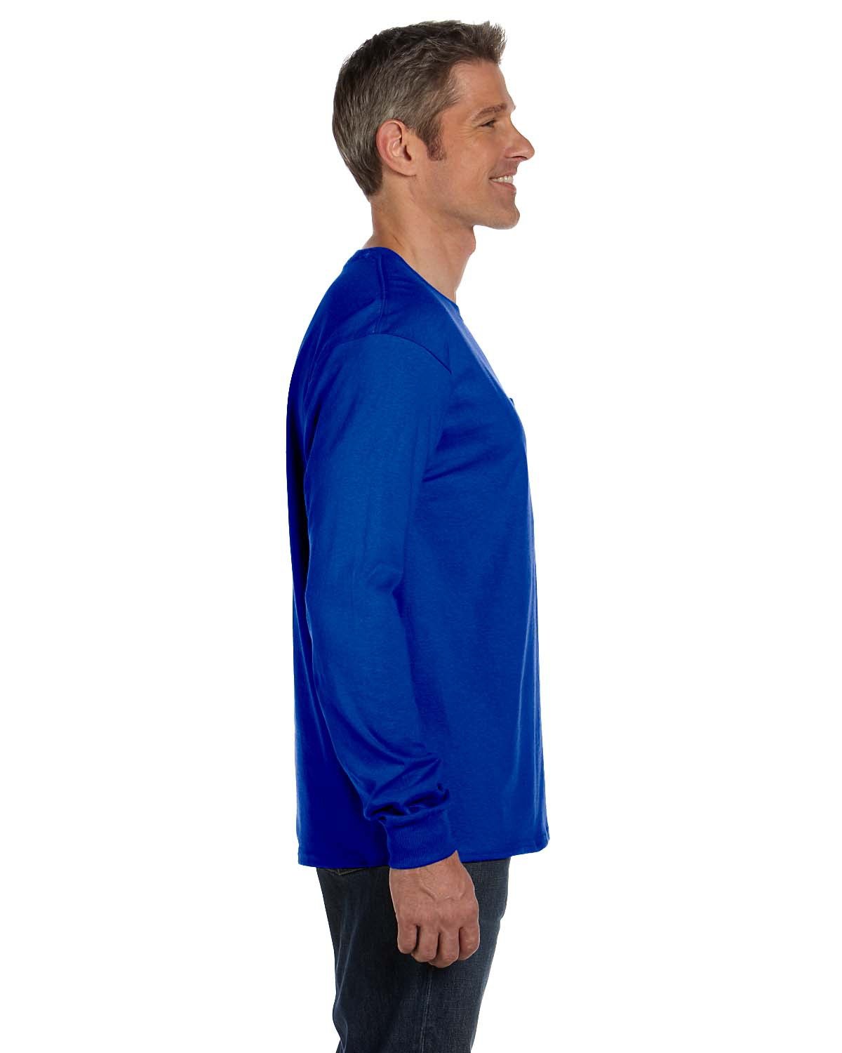 Hanes Men's Authentic-T Long-Sleeve Pocket T-Shirt Hanes