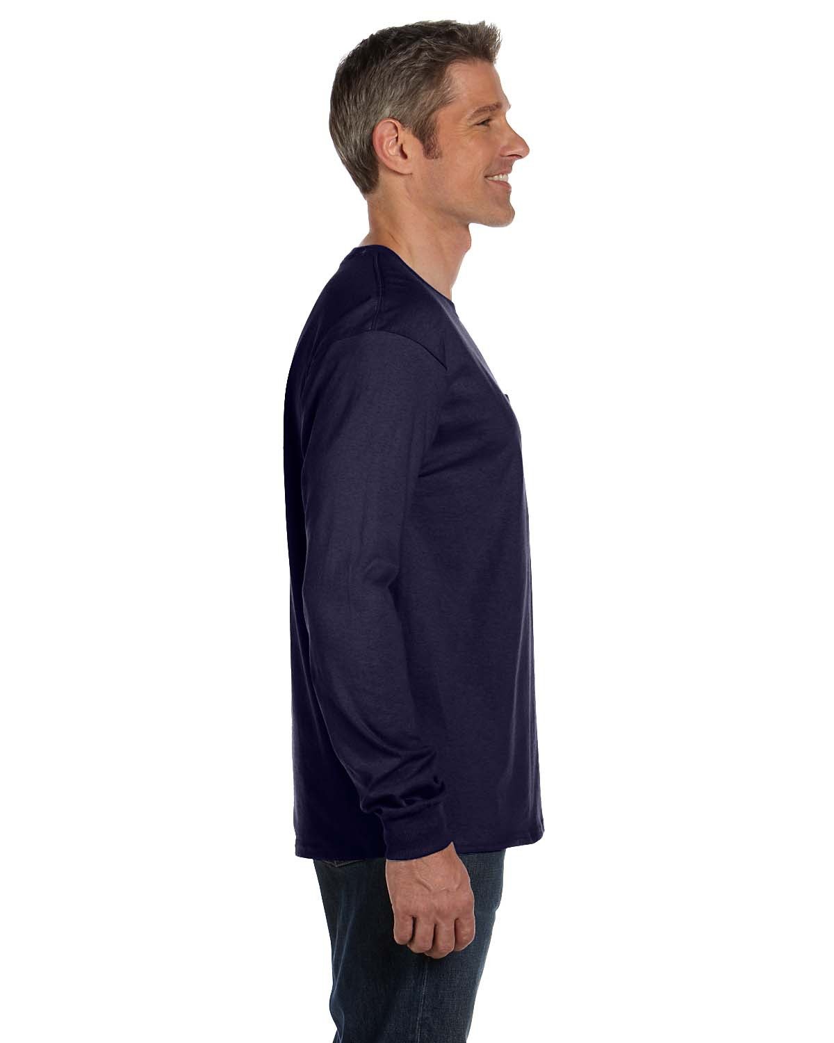 Hanes Men's Authentic-T Long-Sleeve Pocket T-Shirt Hanes