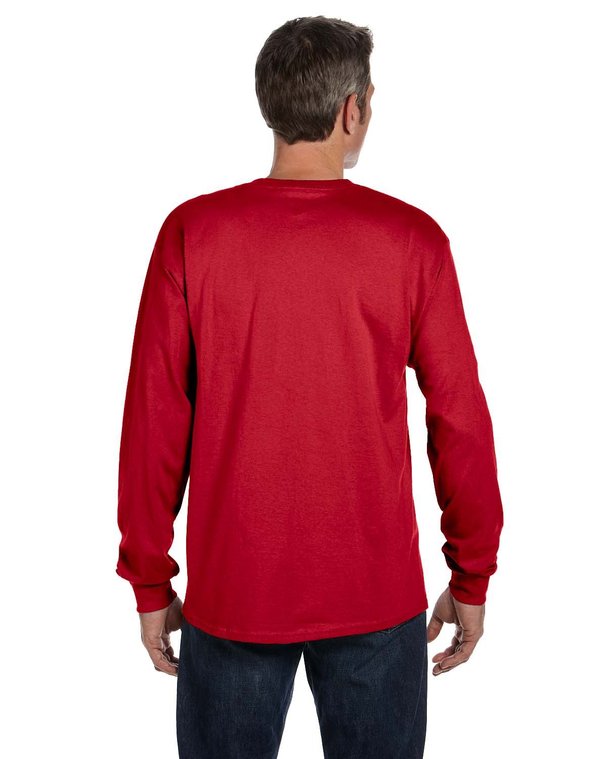 Hanes Men's Authentic-T Long-Sleeve Pocket T-Shirt Hanes