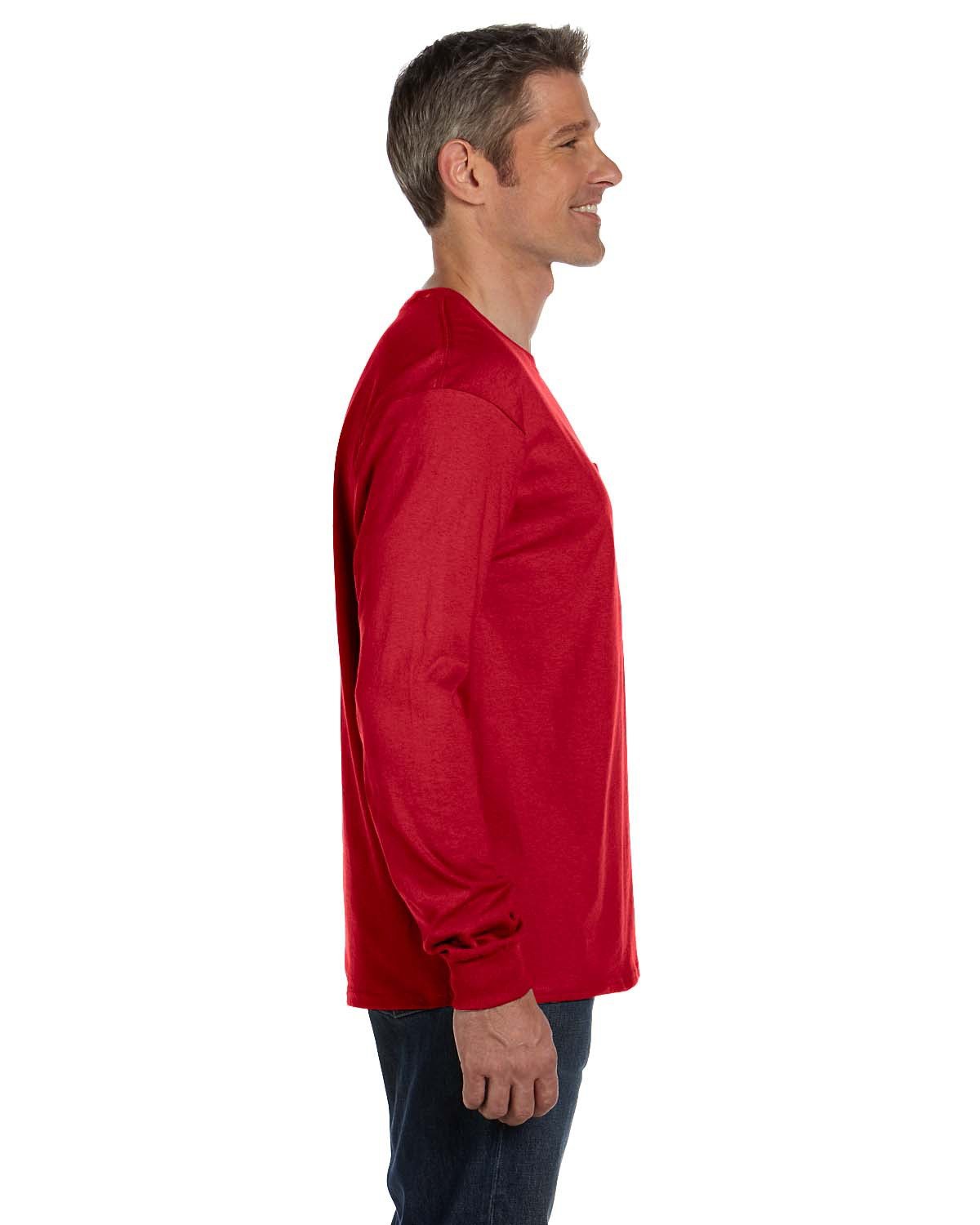 Hanes Men's Authentic-T Long-Sleeve Pocket T-Shirt Hanes