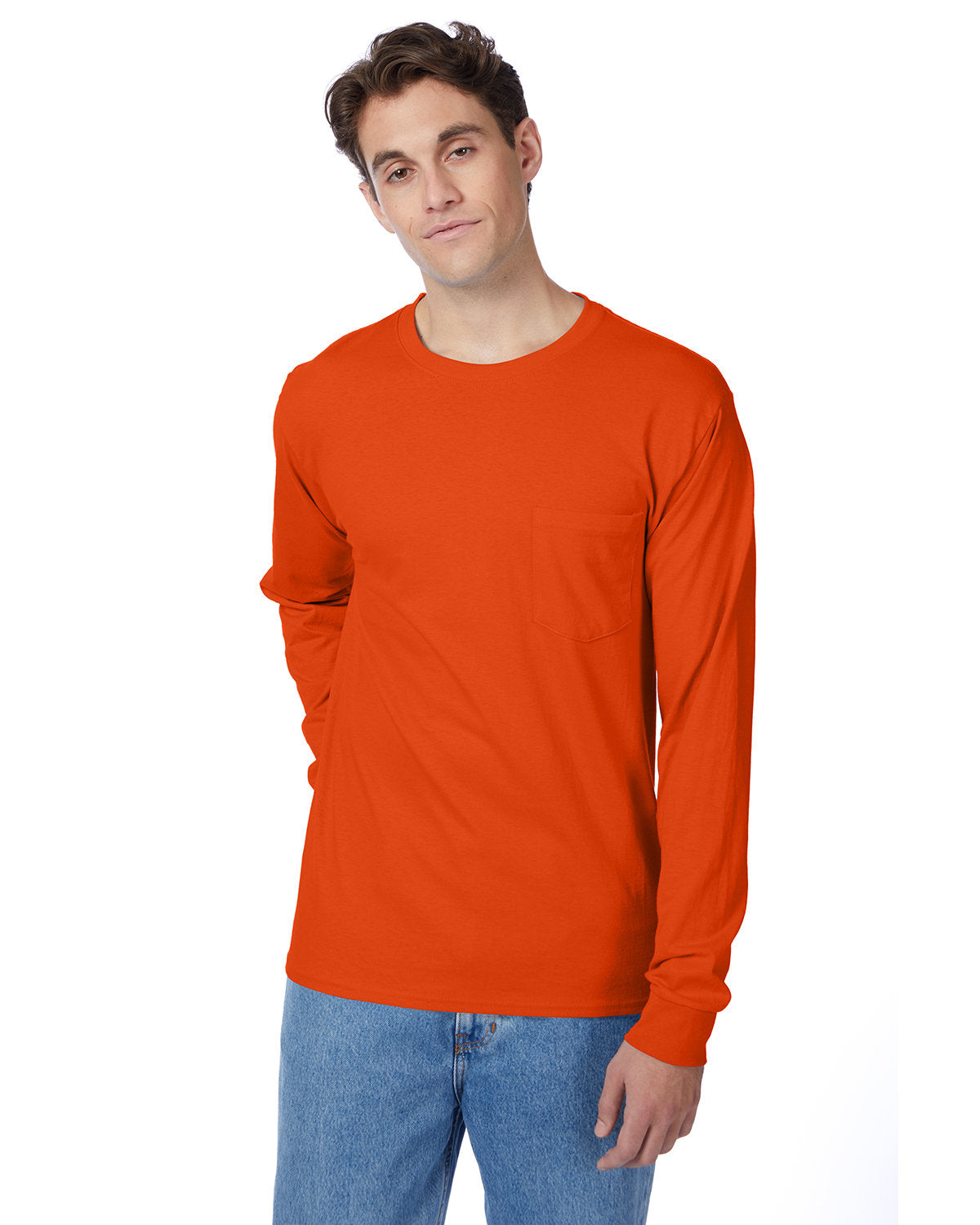 Hanes Men's Authentic-T Long-Sleeve Pocket T-Shirt Hanes