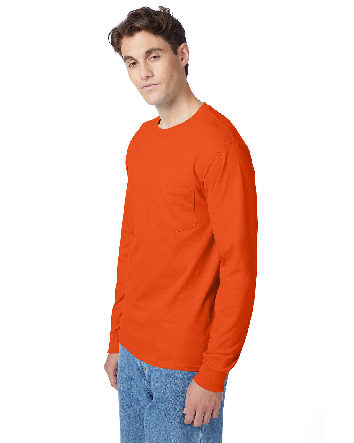 Hanes Men's Authentic-T Long-Sleeve Pocket T-Shirt Hanes