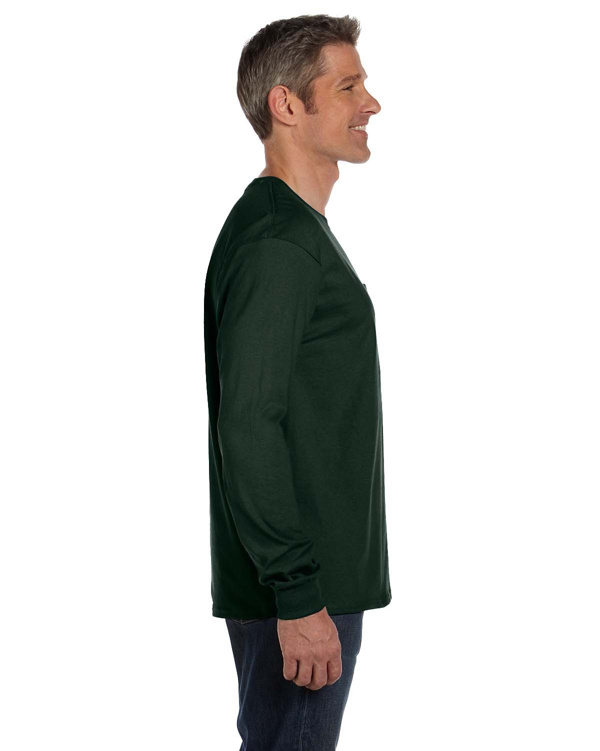 Hanes Men's Authentic-T Long-Sleeve Pocket T-Shirt Hanes
