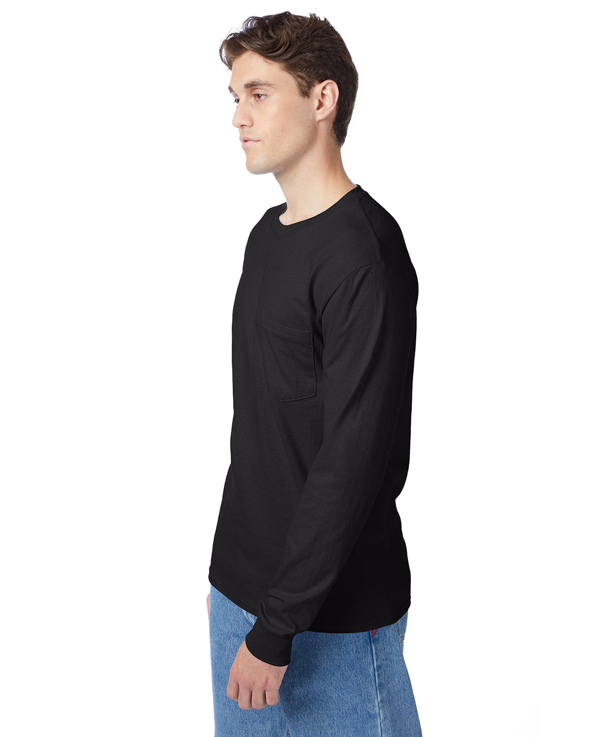 Hanes Men's Authentic-T Long-Sleeve Pocket T-Shirt Hanes