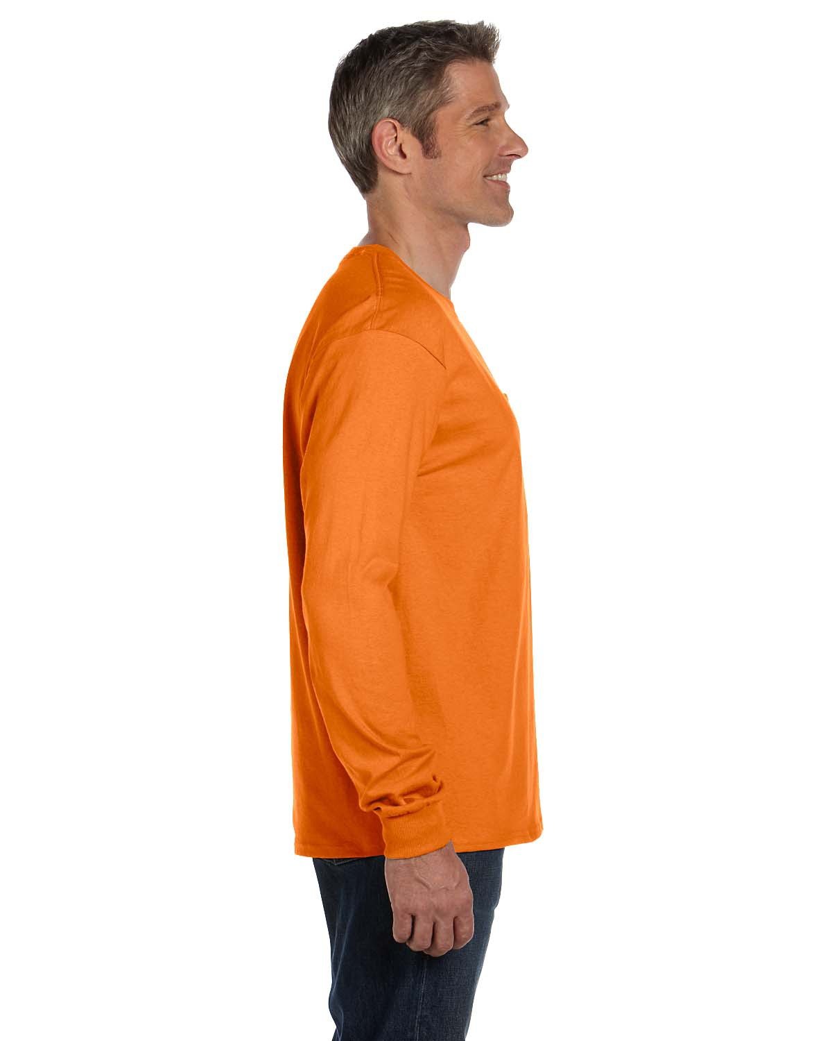 Hanes Men's Authentic-T Long-Sleeve Pocket T-Shirt Hanes