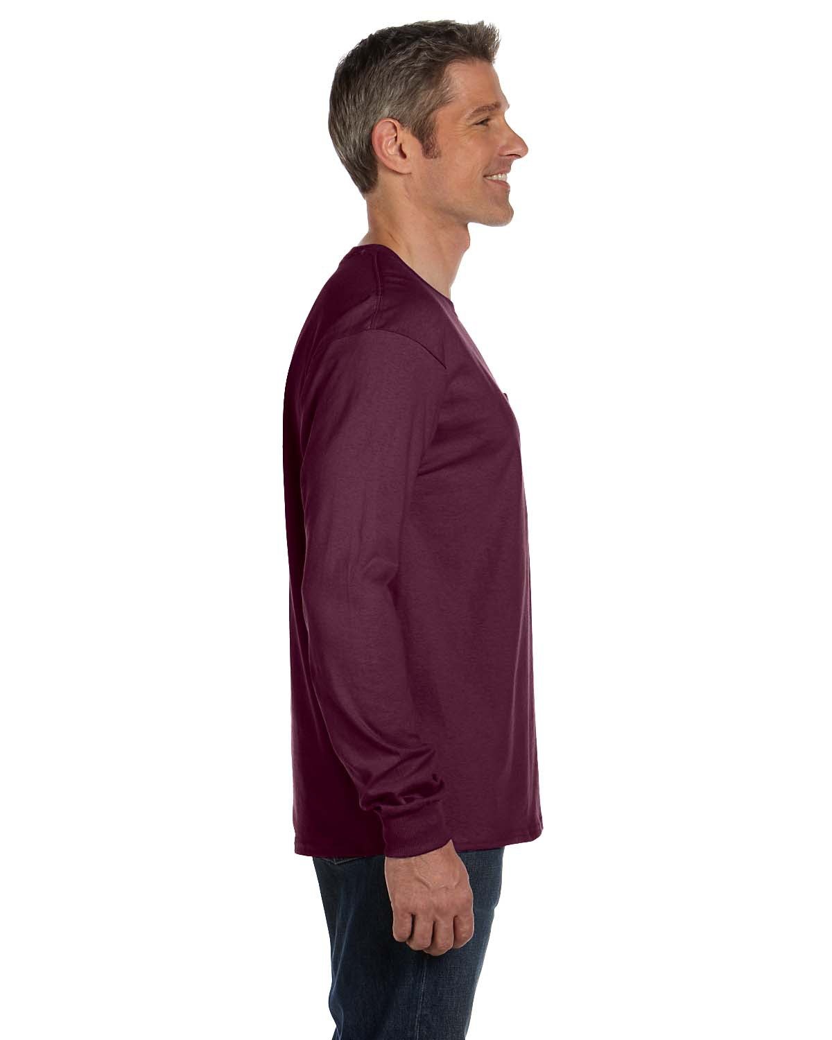 Hanes Men's Authentic-T Long-Sleeve Pocket T-Shirt Hanes