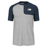 New Balance Men's SS Asym Baseball Top Left New Balance