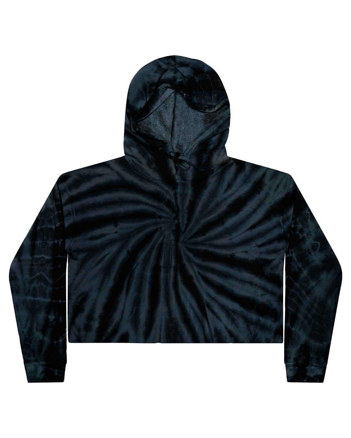 Tie-Dye Ladies' Cropped Hooded Sweatshirt Tie-Dye