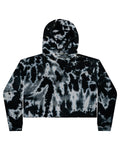 Tie-Dye Ladies' Cropped Hooded Sweatshirt Tie-Dye