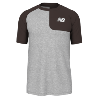 New Balance Men's SS Asym Baseball Top Left New Balance