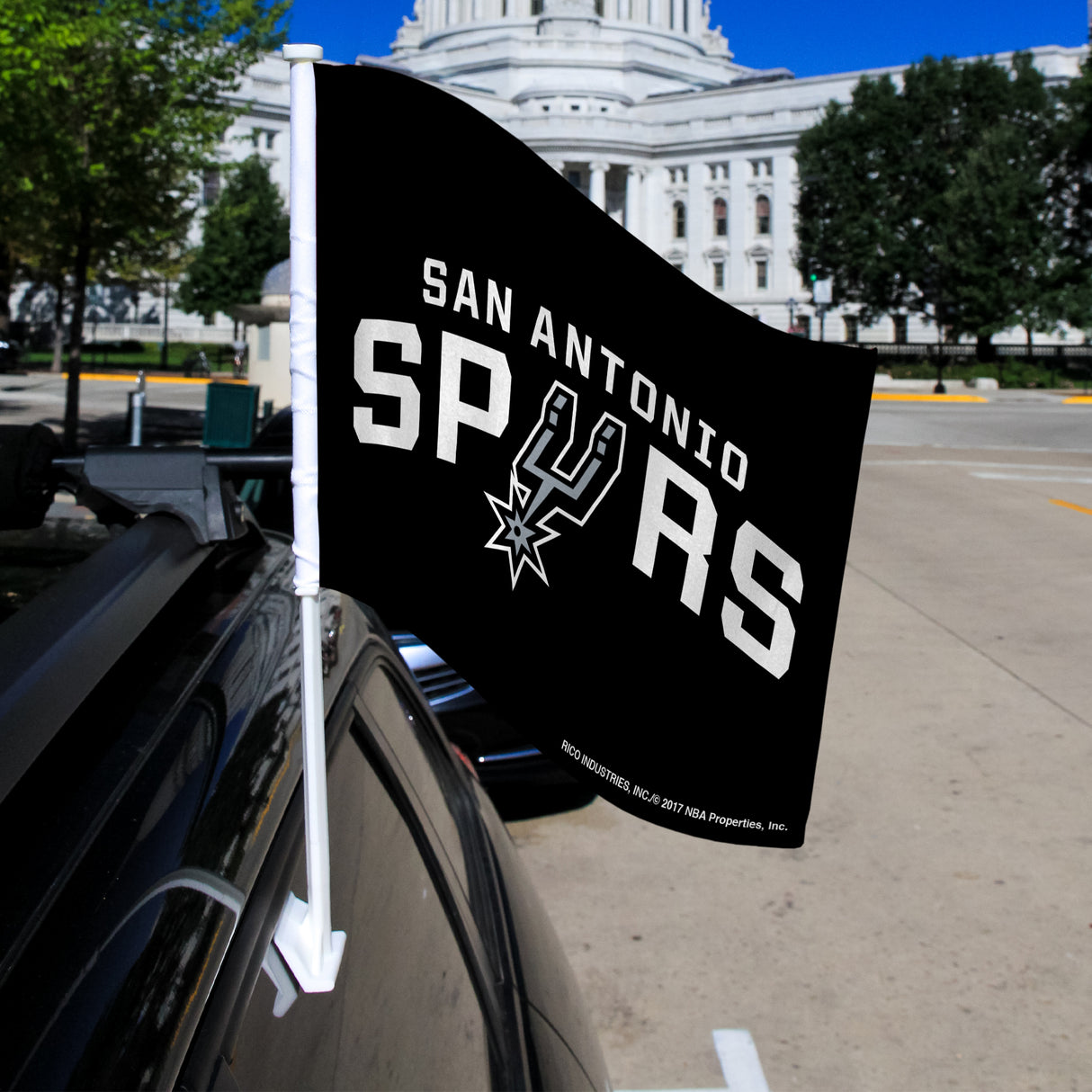 NBA San Antonio Spurs Car Flag Fan Gear NBA San Antonio Spurs