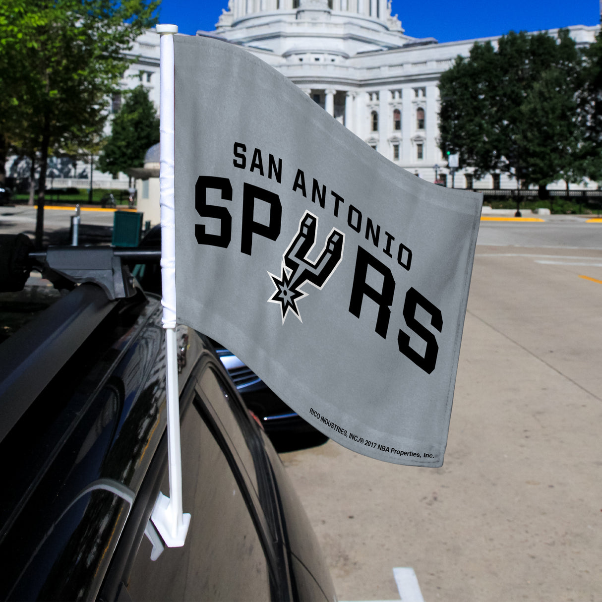 NBA San Antonio Spurs Car Flag Fan Gear NBA San Antonio Spurs