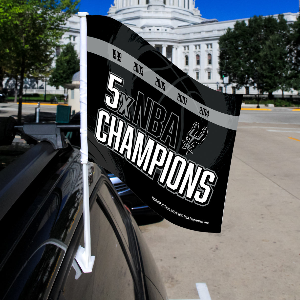 NBA San Antonio Spurs Car Flag Fan Gear NBA San Antonio Spurs