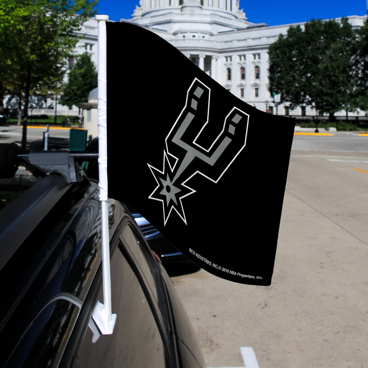 NBA San Antonio Spurs Car Flag Fan Gear NBA San Antonio Spurs