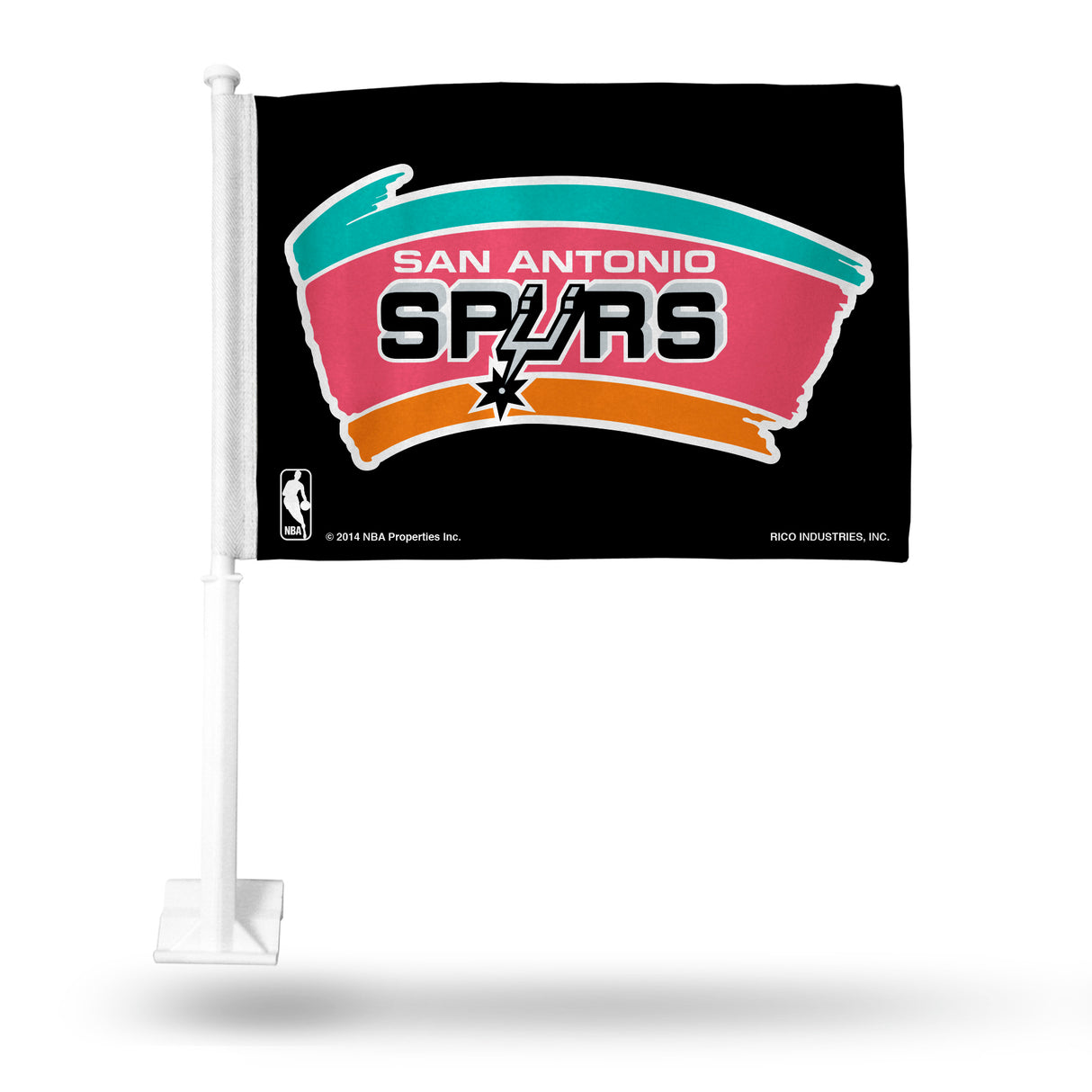 NBA San Antonio Spurs Car Flag Fan Gear NBA San Antonio Spurs