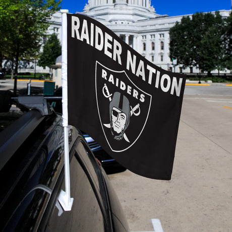 NFL Las Vegas Raiders Car Flag Fan Gear NFL Las Vegas Raiders