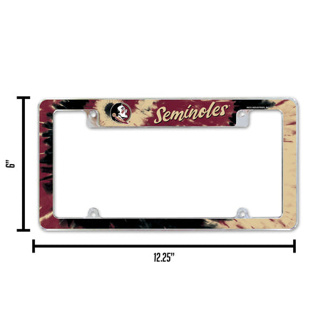 NCAA Florida State Seminoles All Over Chrome Frame Fan Gear NCAA Florida State Seminoles