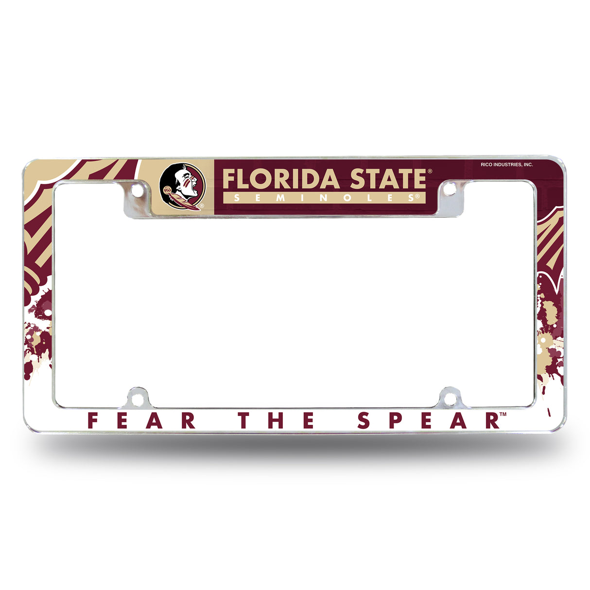 NCAA Florida State Seminoles All Over Chrome Frame Fan Gear NCAA Florida State Seminoles
