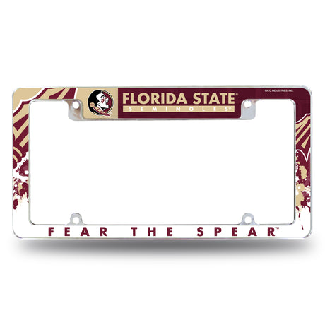 NCAA Florida State Seminoles All Over Chrome Frame Fan Gear NCAA Florida State Seminoles