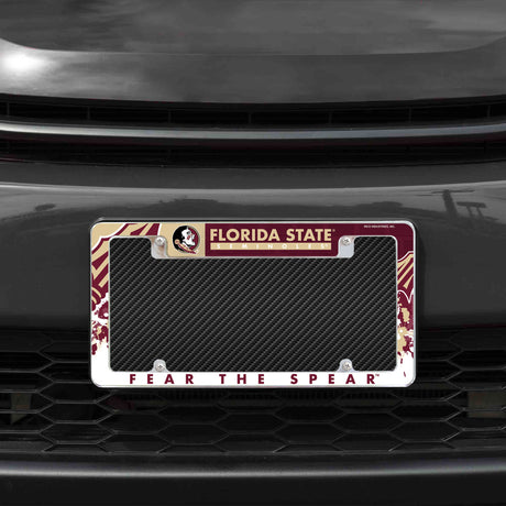 NCAA Florida State Seminoles All Over Chrome Frame Fan Gear NCAA Florida State Seminoles