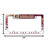 NCAA Florida State Seminoles All Over Chrome Frame Fan Gear NCAA Florida State Seminoles